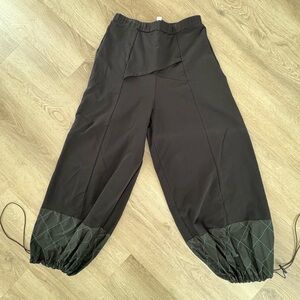 Luukaa Black and Green Balloon Panta